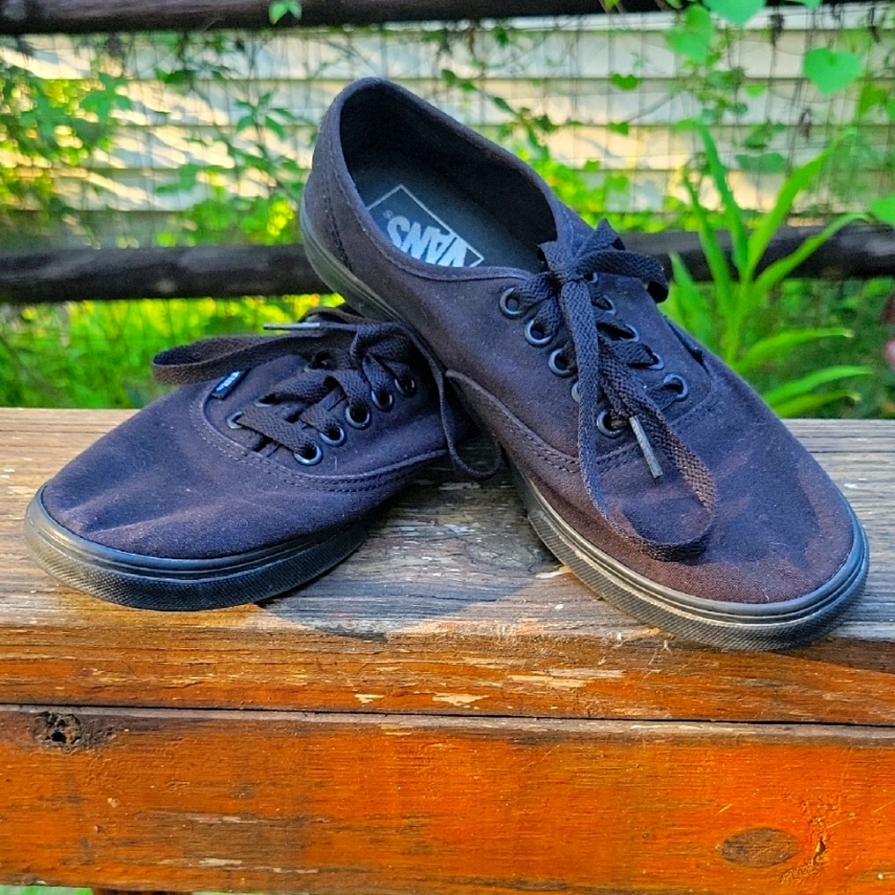 Vans Men's Black Canvas Sneakers